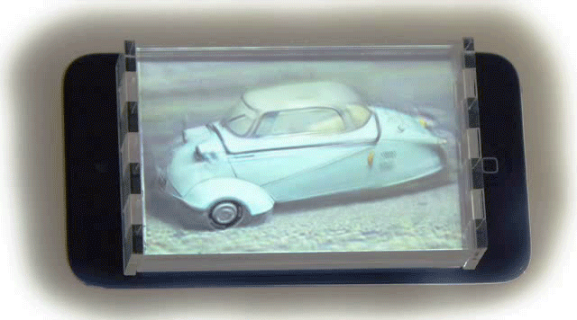 Low-cost prototype with uniform LCD backlight.